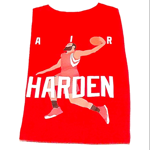 Rare‎ Classic H-Town Air Harden Throw Back Men's Tshirt - Picture 1 of 4